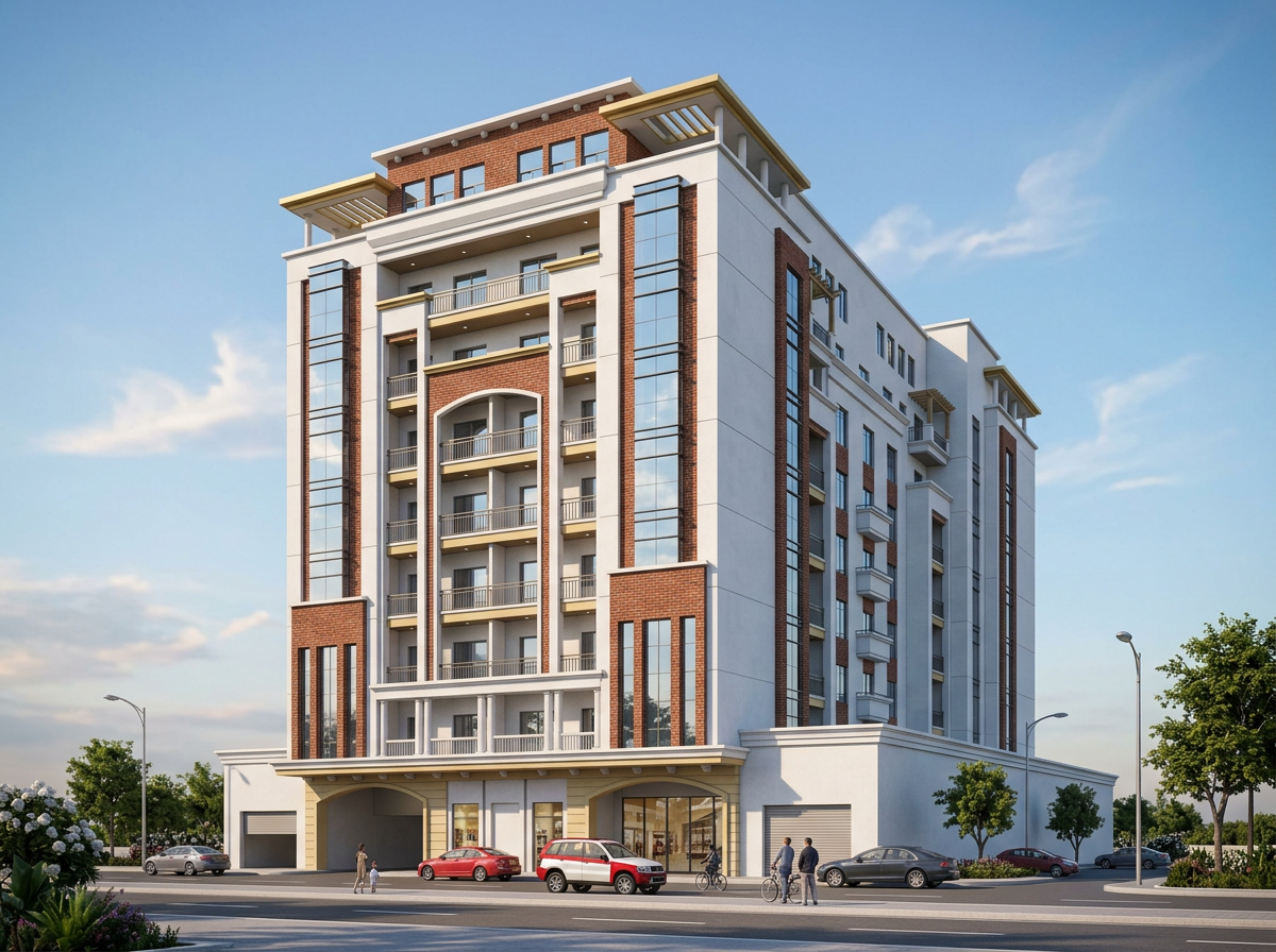 Photorealistic architectural visualization of Prestige Investments project 5